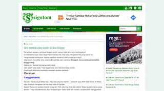 
                            9. Cara membuka Blog sendiri di akun blogger | Sigotom