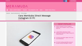 
                            9. Cara Membuka Direct Message Instagram di PC - MeraMuda