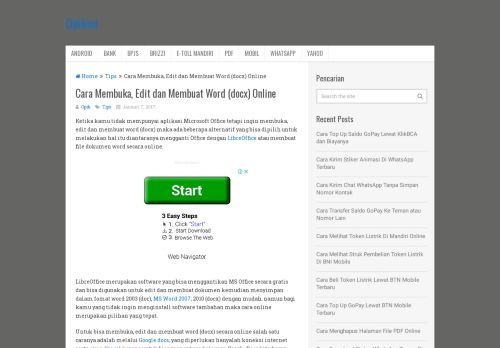 
                            6. Cara Membuka, Edit dan Membuat Word (docx) Online - Opikini