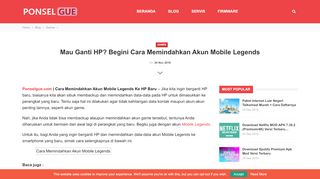 
                            4. Cara Memindahkan Akun Mobile Legends Ke HP Baru - Ponselgue