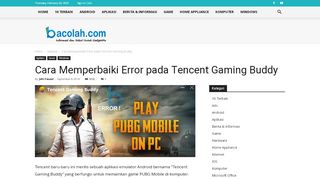 
                            9. Cara Memperbaiki Error pada Tencent Gaming Buddy - Bacolah.com