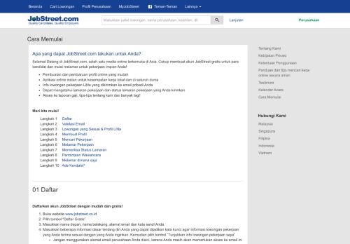 
                            4. Cara Memulai | JobStreet Indonesia | JobStreet Indonesia