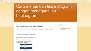 
                            12. Cara menambah like instagram dengan menggunakan hublaagram ...
