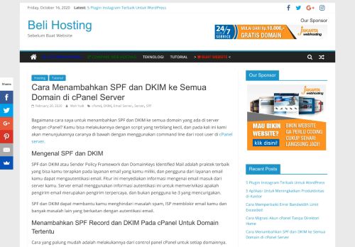 
                            13. Cara Menambahkan SPF dan DKIM ke Semua Domain di cPanel Server