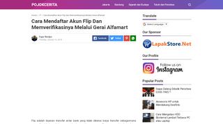 
                            6. Cara Mendaftar Akun Flip dan Memverifikasinya Melalui Gerai ...