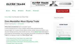
                            2. Cara Mendaftar Akun Olymp Trade – Olymp Trade Indonesia