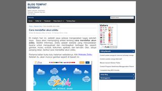 
                            5. Cara mendaftar akun ziddu | Blog Tempat Berbagi