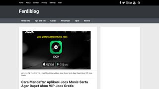 
                            7. Cara Mendaftar Aplikasi Joox Music Serta Agar Dapet Akun VIP Joox ...