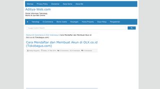 
                            9. Cara Mendaftar dan Membuat Akun di OLX.co.id (Tokobagus.com ...