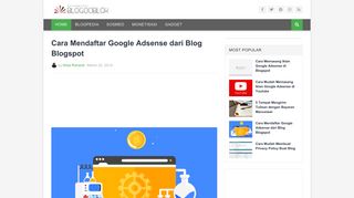 
                            7. Cara Mendaftar Google Adsense dari Blog Blogspot
