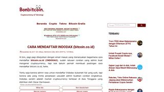 
                            11. CARA MENDAFTAR INDODAX (bitcoin.co.id) - BONBITCOIN BLOG