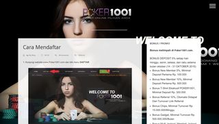 
                            6. Cara Mendaftar | Poker1001