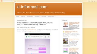 
                            12. CARA MENDAFTARKAN MEMBER BARU BLACK WALET ...