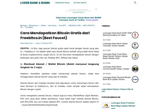 
                            7. CARA MENDAPATKAN BITCOIN DARI FREEBITCO.IN (BEST ...