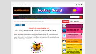 
                            8. Cara Mendapatkan Domain TLD Gratis Di ...