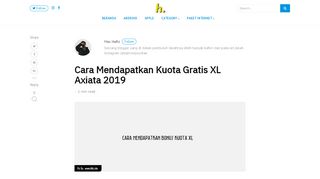 
                            5. Cara Mendapatkan Kuota 2.5GB XL Axiata Gratis Terbaru 2019 – Mas ...