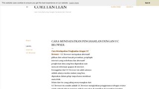 
                            12. Cara Mendapatkan Penghasilan dengan UC Browser - Coretan Lean