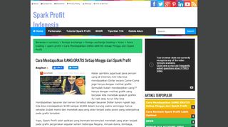 
                            7. Cara Mendapatkan UANG GRATIS Setiap Minggu dari Spark Profit ...