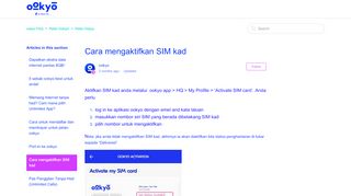 
                            5. Cara mengaktifkan SIM kad – ookyo FAQ