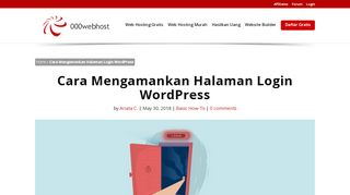 
                            13. Cara Mengamankan Halaman Login WordPress - 000webhost Blog 2