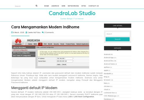 
                            13. Cara Mengamankan Modem Indihome – CandraLab Studio