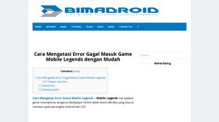 
                            10. √ Cara Mengatasi Error Gagal Masuk Game Mobile Legends [100 ...