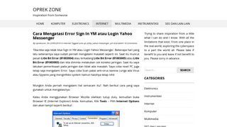 
                            9. Cara Mengatasi Error Sign In YM atau Login Yahoo Messenger