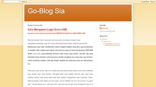 
                            2. Cara Mengatasi Login Error LINE - Go-Blog Sia