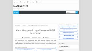 
                            3. Cara Mengatasi Lupa Password BPJS Kesehatan - Mari Ngenet