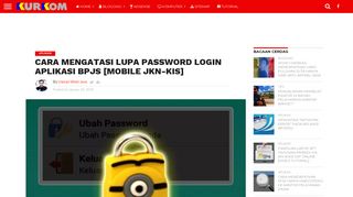 
                            1. Cara Mengatasi Lupa Password Login Aplikasi BPJS [Mobile JKN-KIS]