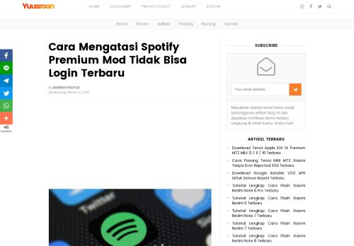 
                            5. Cara Mengatasi Spotify Premium Mod Tidak Bisa Login Terbaru ...