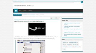 
                            6. Cara Mengatasi Steam Error ( Tidak Bisa Connect ) - Tempat Kumpul ...