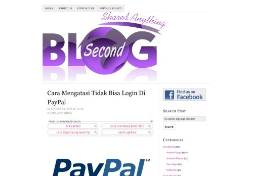 
                            2. Cara Mengatasi Tidak Bisa Login Di PayPal - Blogsecond.com