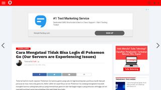
                            8. Cara Mengatasi Tidak Bisa Login di Pokemon Go (Our Servers are ...