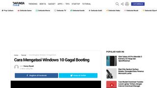 
                            8. Cara Mengatasi Windows 10 Gagal Booting - Dafunda Tekno