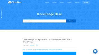 
                            3. Cara Mengatasi wp-admin Tidak Dapat Diakses Pada WordPress ...