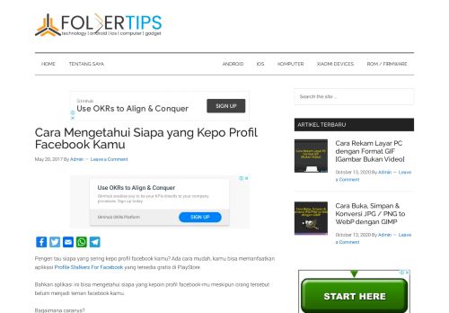 
                            4. Cara Mengetahui Siapa yang Kepo Profil Facebook Kita | F-Tips