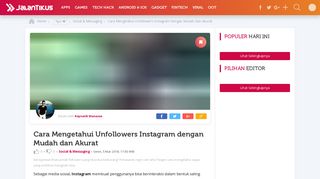 
                            3. Cara Mengetahui Unfollowers Instagram dengan Mudah dan Akurat ...