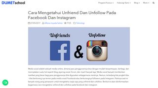 
                            10. Cara Mengetahui Unfriend Dan Unfollow Pada Facebook Dan Instagram