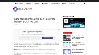 
                            9. Cara Mengganti Nama dan Password Modem BOLT 4G LTE