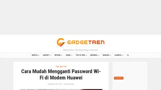 
                            7. Cara Mengganti Password Wi-Fi di Modem Huawei | Gadgetren