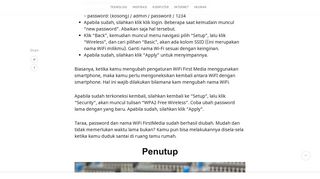 
                            1. Cara Mengganti Password WiFi First Media Menggunakan Smartphone