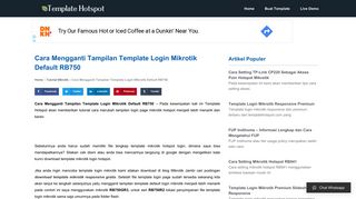 
                            8. Cara Mengganti Tampilan Template Login Mikrotik ... - Template Hotspot