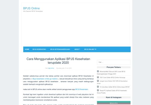 
                            11. Cara Menggunakan Aplikasi BPJS Kesehatan – BPJS Online