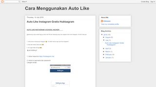 
                            7. Cara Menggunakan Auto Like: Auto Like Instagram Gratis Hublaagram
