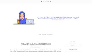 
                            5. Cara Menggunakan Blitzcard - Lidya Fitrian