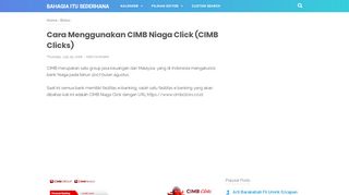 
                            12. Cara Menggunakan CIMB Niaga Click (CIMB Clicks) - Bahagia Itu ...