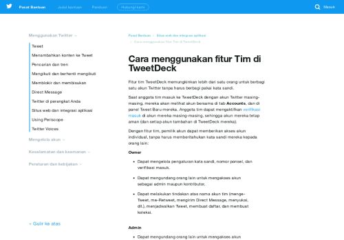 
                            5. Cara menggunakan fitur Tim di TweetDeck