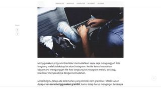 
                            4. Cara Menggunakan Gramblr - Jurnal Ponsel