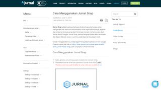 
                            6. Cara Menggunakan Jurnal Snap - Jurnal.id